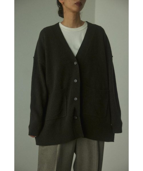 BLACK BY MOUSSY(ブラックバイマウジー)/loose outlinking cardigan/img08