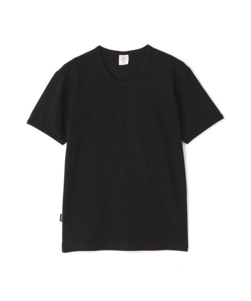 AVIREX(AVIREX)/《DAILY/WEB限定》RIB S/S V－NECK T－SHIRT/同色プリント リブ 半袖 ブイネック Tシャツ  デイリーウェア/img03