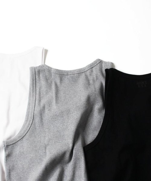 AVIREX(AVIREX)/《DAILY/WEB限定》RIB TANK TOP/同色プリント リブ タンクトップ 同色プリント  デイリー/img05