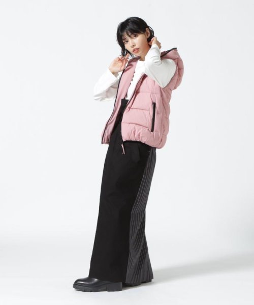 VLAB/ヴイラボ/フードダウンベスト 保温性にも優れています 160cmChest 75cm Waist 54cmHips