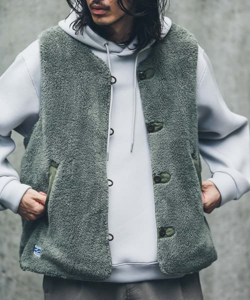 URBAN RESEARCH Sonny Label(アーバンリサーチサニーレーベル)/『別注』ARMY TWILL×Sonny Label　Reversible Vest/img20