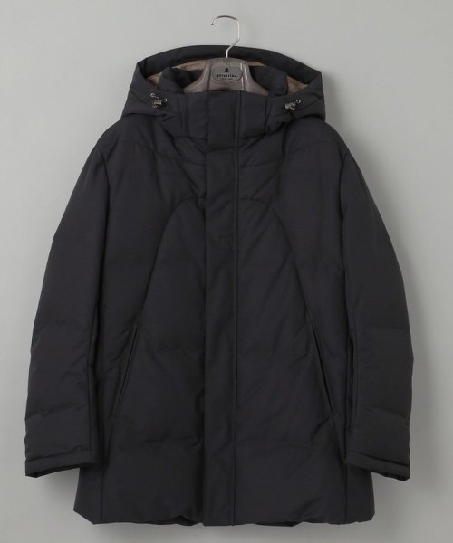 【仕事で着用可】MINOTECH?メランジラミネート?ダウンコート 仕事で着用可