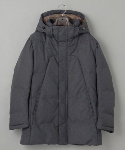 【仕事で着用可】MINOTECH?メランジラミネート?ダウンコート 仕事で着用可