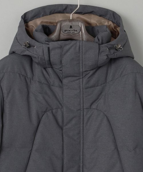 【仕事で着用可】MINOTECH?メランジラミネート?ダウンコート 仕事で着用可