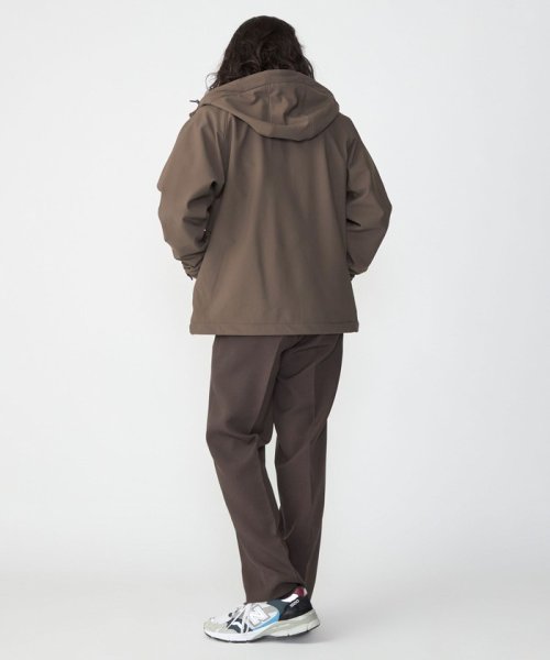 SHIPS: 〈洗濯機可能〉ストレッチ 裏フリース ポンチ マウンテンパーカー 