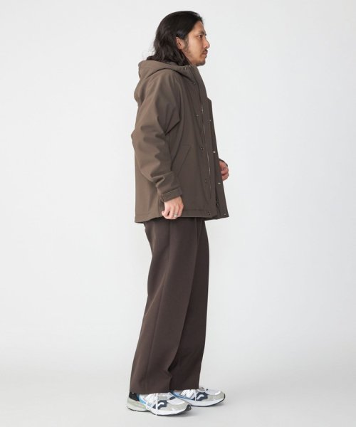 SHIPS: 〈洗濯機可能〉ストレッチ 裏フリース ポンチ マウンテンパーカー 