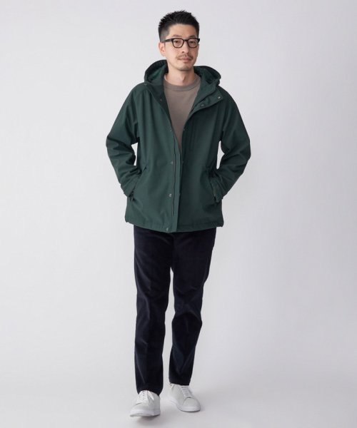 SHIPS: 〈洗濯機可能〉ストレッチ 裏フリース ポンチ マウンテンパーカー 