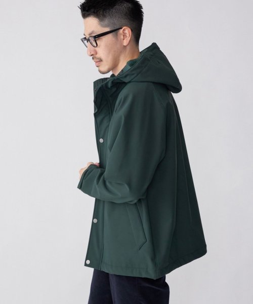 SHIPS: 〈洗濯機可能〉ストレッチ 裏フリース ポンチ マウンテンパーカー 