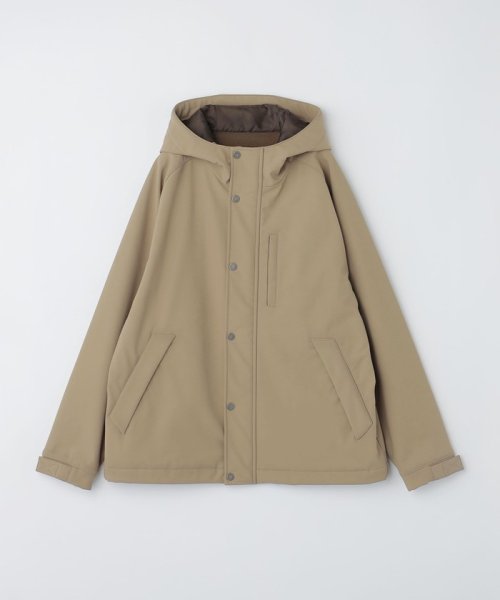 SHIPS: 〈洗濯機可能〉ストレッチ 裏フリース ポンチ マウンテンパーカー 