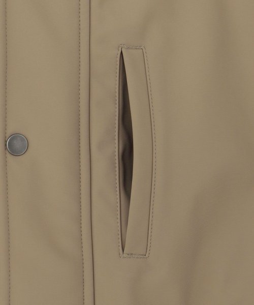 SHIPS: 〈洗濯機可能〉ストレッチ 裏フリース ポンチ マウンテンパーカー 