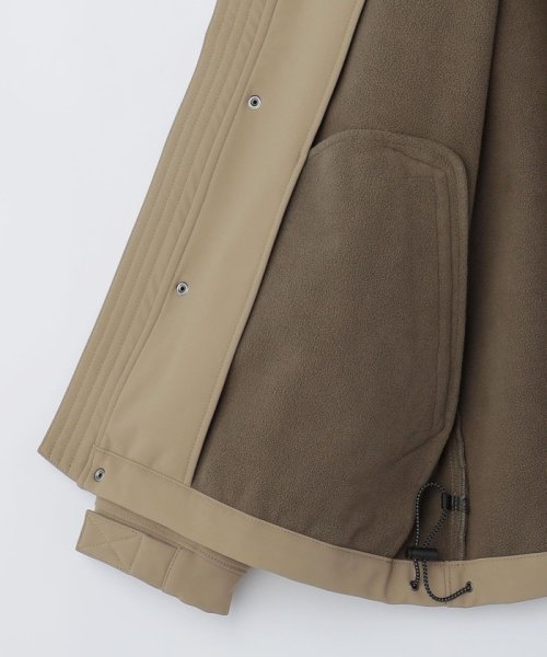 SHIPS: 〈洗濯機可能〉ストレッチ 裏フリース ポンチ マウンテンパーカー 