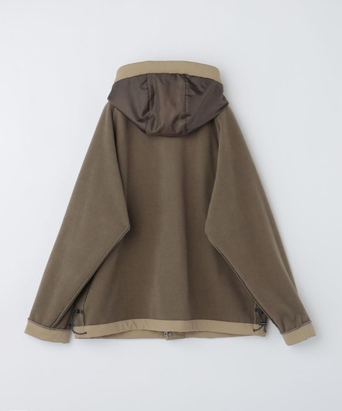 SHIPS: 〈洗濯機可能〉ストレッチ 裏フリース ポンチ マウンテンパーカー 