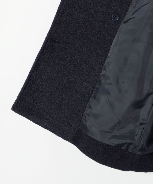 SHIPS any: ナッピング フード ショート コート 