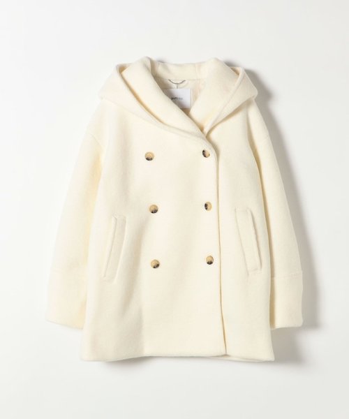 SHIPS any: ナッピング フード ショート コート 