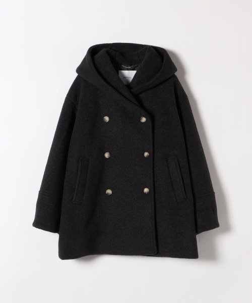 SHIPS any: ナッピング フード ショート コート 