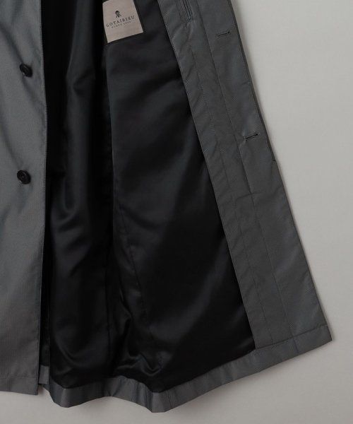 ラスタードビーメモリーラミネーション ステンカラーコート 撥水