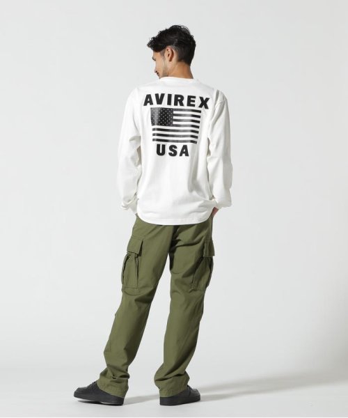 AVIREX(AVIREX)/《WEB&DEPOT限定》AMERICAN FLAGS L/S T－SHIRT / アメリカン フラッグス 長袖 Tシャツ / AVIREX/img14