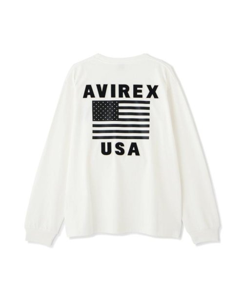 AVIREX(AVIREX)/《WEB&DEPOT限定》AMERICAN FLAGS L/S T－SHIRT / アメリカン フラッグス 長袖 Tシャツ / AVIREX/img17