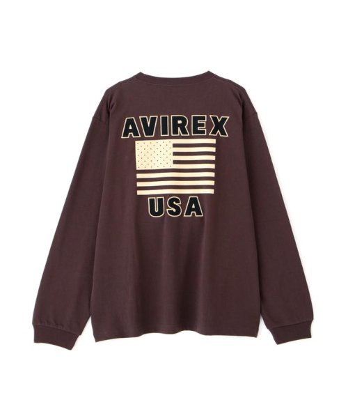 AVIREX(AVIREX)/《WEB&DEPOT限定》AMERICAN FLAGS L/S T－SHIRT / アメリカン フラッグス 長袖 Tシャツ / AVIREX/img23