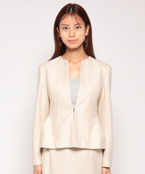 【セットアップ対応商品】ウールツイルジャージペプラムジャケット 着用サイズ なし あり 168cm 164cm