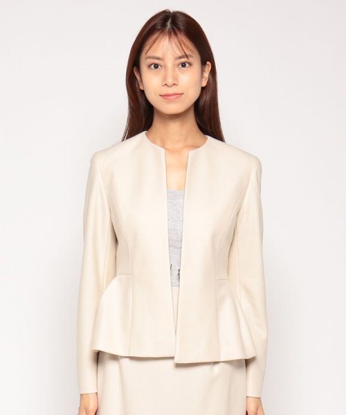 【セットアップ対応商品】ウールツイルジャージペプラムジャケット 着用サイズ なし あり 168cm 164cm