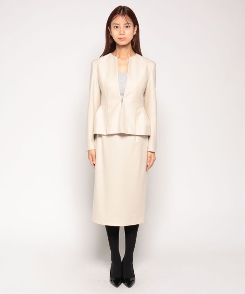 【セットアップ対応商品】ウールツイルジャージペプラムジャケット 着用サイズ なし あり 168cm 164cm