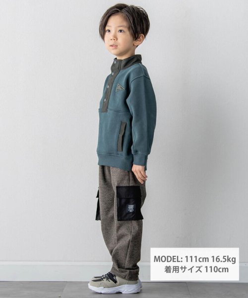 BeBe Petits Pois Vert(ベベ プチ ポワ ヴェール)/チェック柄カーゴパンツ(95~150cm)/img01