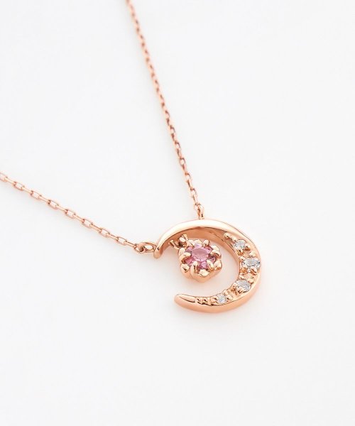 【10月誕生石】K10ピンクゴールド ネックレス K10ピンクゴールド 約8 0mm