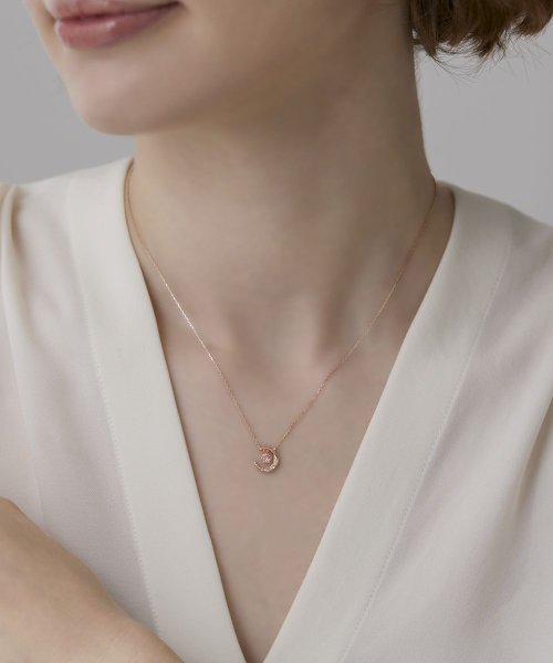 【10月誕生石】K10ピンクゴールド ネックレス K10ピンクゴールド 約8 0mm