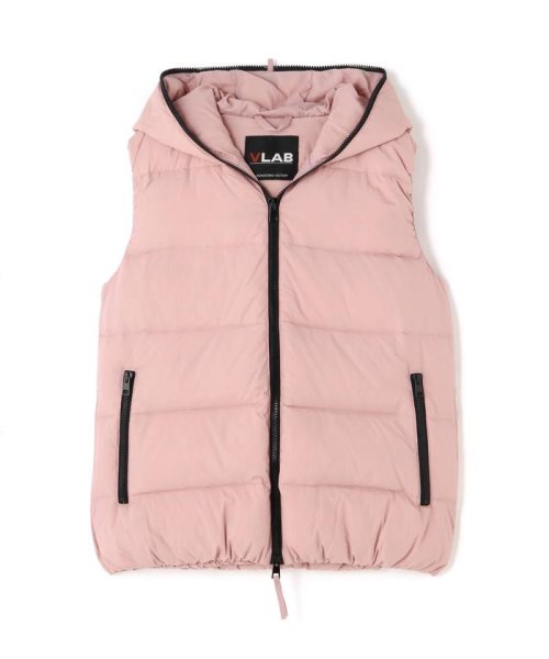 VLAB/ヴイラボ/フードダウンベスト 保温性にも優れています 160cmChest 75cm Waist 54cmHips
