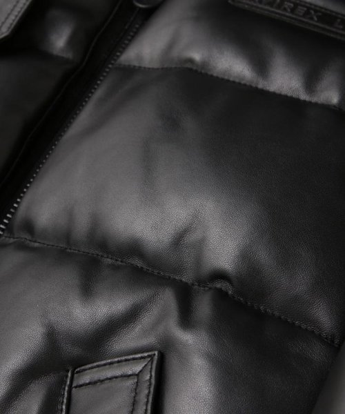 AVIREX(AVIREX)/LEATHER DOWN BOMMER JACKET / レザー ダウン ボマー ジャケット/img03