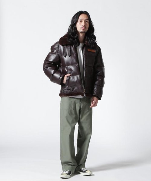 AVIREX(AVIREX)/LEATHER DOWN BOMMER JACKET / レザー ダウン ボマー ジャケット/img04