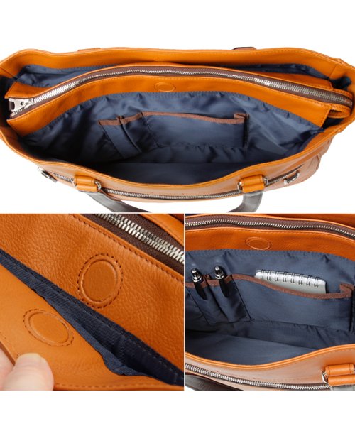 タケオキクチ バッグ トートバッグ ビジネストートバッグ レザー ファスナー付き 本革 撥水 肩掛け 横型 A4 B4 TAKEO KIKUCHI 712702 TAKEO