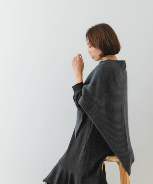 ASAUCE MELER　EXキッドモヘアウールトライアングルストール ASAUCE