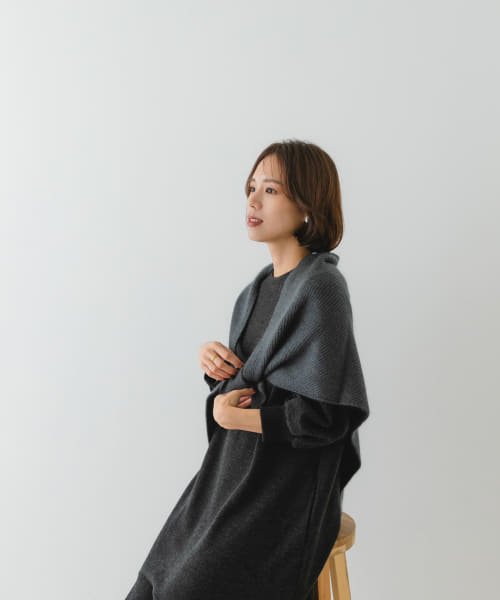 ASAUCE MELER　EXキッドモヘアウールトライアングルストール ASAUCE