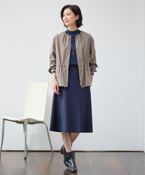 J.PRESS LADIES（LARGE SIZE）(J．プレス　レディス（大きいサイズ）)/【洗える・撥水】Artirosa ノーカラー ブルゾン/img01