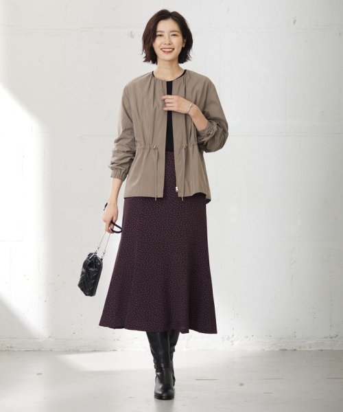 J.PRESS LADIES（LARGE SIZE）(J．プレス　レディス（大きいサイズ）)/【洗える・撥水】Artirosa ノーカラー ブルゾン/img07