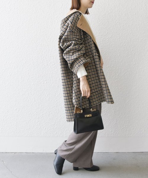 SHIPS any: リバー フーディー ポンチョ ハーフ コート SHIPS any リバー ポンチョ