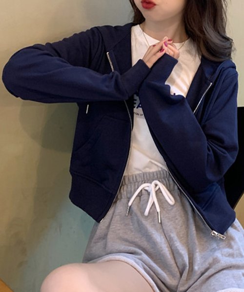 HALEY PESCA/【冷え対策にも】ショート丈ジップパーカー 人気・おすすめ｜多用途・生活用品におすすめ 口コミ人気 即納 日本国内発送・信頼対応