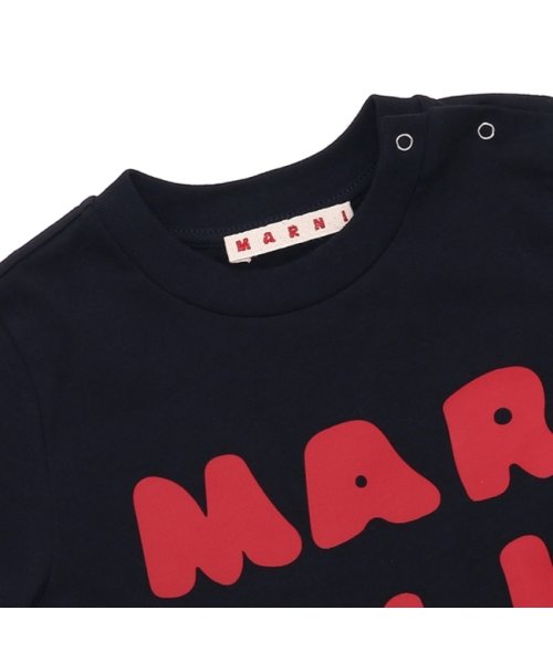 MARNI(マルニ)/マルニ Tシャツ カットソー ベビー ロゴ ネイビー キッズ MARNI M00916M00HZMT65B 0M803/img03