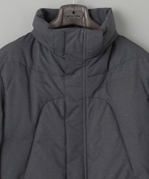 【仕事で着用可】MINOTECH?メランジラミネート?ダウンコート 仕事で着用可