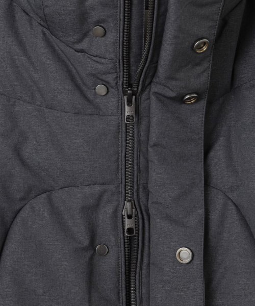 【仕事で着用可】MINOTECH?メランジラミネート?ダウンコート 仕事で着用可