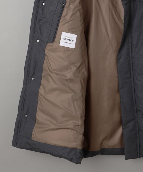 【仕事で着用可】MINOTECH?メランジラミネート?ダウンコート 仕事で着用可