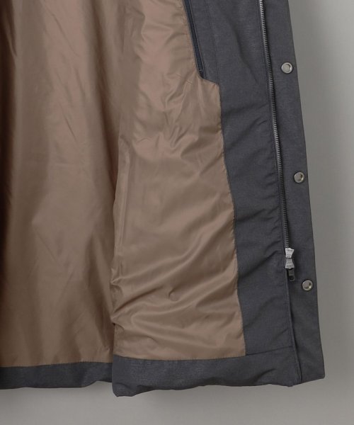 【仕事で着用可】MINOTECH?メランジラミネート?ダウンコート 仕事で着用可