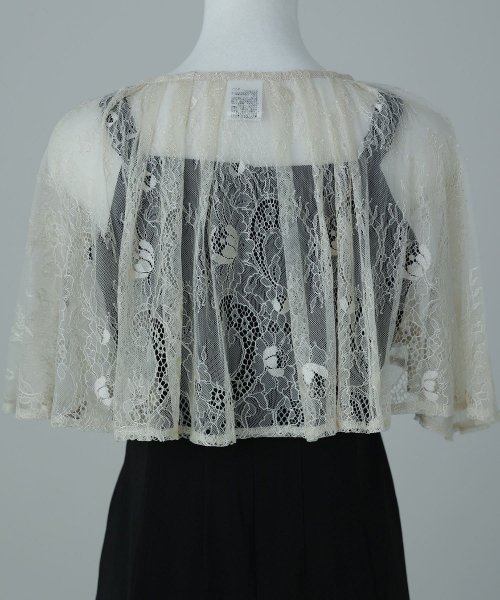 niana ニアナ 結婚式 ワンピース パーティードレス レース ケープ フレア ショート丈 キャミワンピ マーメイドスカート セット ドレス ボレロ ブラウス ニアナ ポリエステル100% 37cm