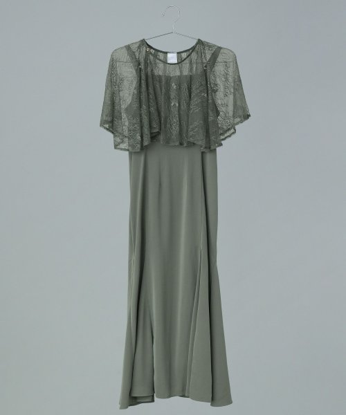 niana ニアナ 結婚式 ワンピース パーティードレス レース ケープ フレア ショート丈 キャミワンピ マーメイドスカート セット ドレス ボレロ ブラウス ニアナ ポリエステル100% 37cm