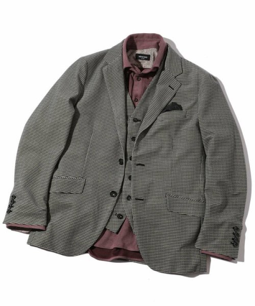 Men's Bigi(メンズビギ)/トリコットコーデュロイ千鳥格子プリントテーラードジャケット＜セットアップ対応＞/img07