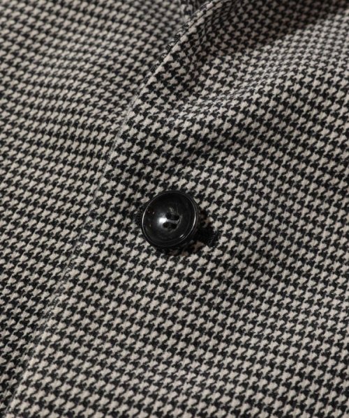 トリコットコーデュロイ千鳥格子プリントテーラードジャケット＜セットアップ対応＞ 