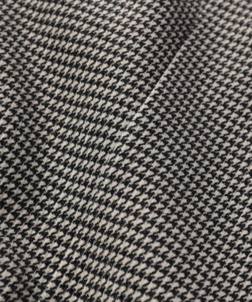 トリコットコーデュロイ千鳥格子プリントテーラードジャケット＜セットアップ対応＞ 