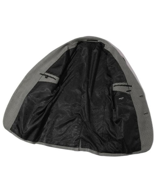 トリコットコーデュロイ千鳥格子プリントテーラードジャケット＜セットアップ対応＞ 